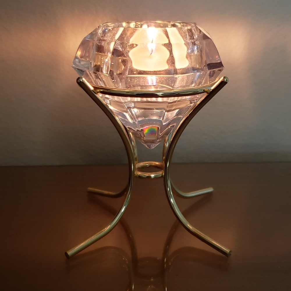 Vintage Diamond Shape Candle Holder